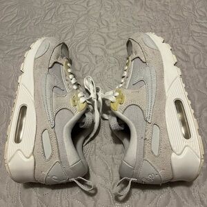 Nike Women's Light Gray Suede & Mesh Sneakers